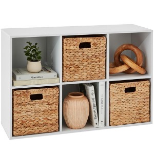 Mydepot 6  Cube Storage Organizer, Open Bookcase, Space-Saving Display Shelf with Removable Back Panels, Easy Assembly - 1 of 4