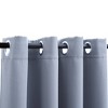 Blackout Curtains with Rings 2 pcs Gray 37"x63" Fabric - 3 of 4