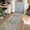 Acekool 2x6 Machine Washable Runner Rug - Non-Slip Stain Resistant Low-Pile for Hallway, Kitchen & Entryway, Grey - 4 of 4
