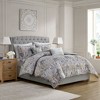 Gracie Mills Brant Damask 5-Piece Cotton Duvet Cover Set - 2 of 4