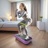 SEVOBAL Exercise Trainers Whole Body Vibration Trainer, Oscillating Exercise Board, Slimming Workout Station for All Adults, Purple, 20.5"*14.2"*4.5" - 2 of 4