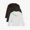 X RAY 3 Pack Kids And Boys 100% Cotton Long Sleeve Hoodie T-Shirts - 2 of 4