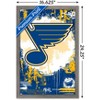 Trends International NHL St. Louis Blues - Maximalist Logo 23 Framed Wall Poster Prints - 3 of 4