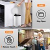 8 Gallon/30-Liter Bathroom Garbage Can, Step On Trash Can with Lid and Foot Pedal - 3 of 4