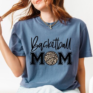 Simply Sage Market Basketball Mom Colorful Black Garment Dyed Tee - 1 of 4