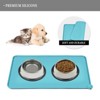 Kumasinova 22" x 14" Waterproof Pet Feeding Mat for Cat Dog Water Bowl with BPA Free Dogs Cats Food Mats Prevent Spill - 4 of 4