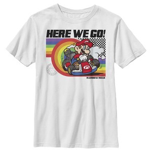 Boy's Nintendo Mario Kart Rainbow Road Racing T-Shirt - 1 of 4