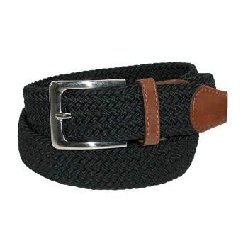CTM® Women's 2 Inch Wide Adjustable Braided Belt