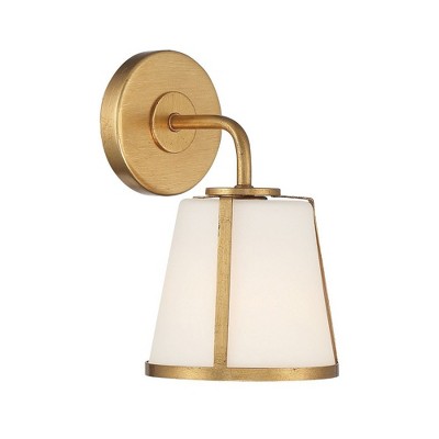 Crystorama Lighting Fulton 1 - Light Vanity in  Antique Gold