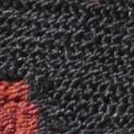 black, burnt orange, aqua