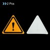 Unique Bargains Waterproof High-Visibility Warning Adhesive Reflective Triangle Labels 3.94" x 3.94" 2 Pcs - 3 of 4