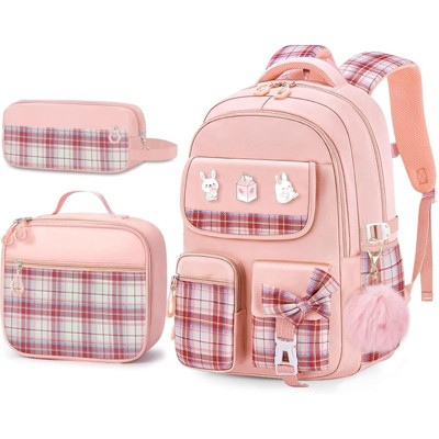 FATMOON School Backpacks for Girls - 18" Large Capacity Cute Backpack for Kids Teens,with Multiple Pockets,for Back to School and Travel