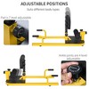 NAYSAYE Exercise Trainer 3-in-1 Sissy Squat Bench with Push Up Sit Up Function for Home Gym, Yellow, 19.80"*38.30"*22.30" - 4 of 4
