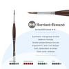 Borciani e Bonazzi UNICO Synthetic Mongoose Artist Paint Brush - Series 800 Round - Size #10 - Watercolors, Oil & Acrylic Paint - Handcrafted in - 2 of 4