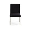 Meridian Furniture,Opal Black Velvet Dining Chair, Set of 2 - 3 of 4