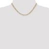 Black Bow Jewelry 4.75mm, 14k Yellow Gold, Hollow Figaro Chain Necklace - 2 of 4