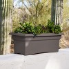 Bloem Veranda 26" Resin Deck Box Planter with Optional Knock-Out Drainage - 2 of 4