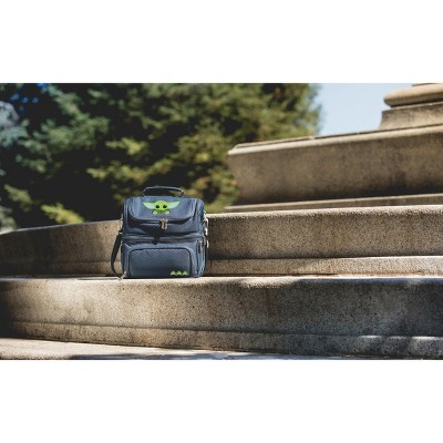 Oniva Mandalorian Grogu Frogs Pranzo Lunch Bag Cooler with Utensils in Navy Blue