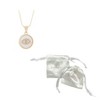 Adornia 14k Gold Plated Mother of Pearl Evil Eye Pendant Necklace - 2 of 2