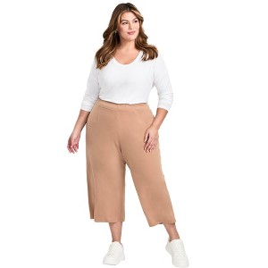 Avenue Women's Plus Size Audrey Crop Pant - 1 of 4
