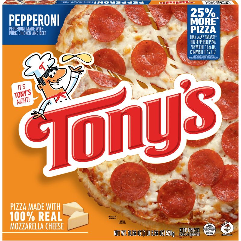 Tony&#39;s Pizzeria Style Crust Pepperoni Frozen Pizza - 18.56oz, 1 of 7
