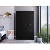 NicBex Armoire Wardrobe Closet Storage Cabinet with Doors & Drawers & Shelves for Bedroom - 2 of 4
