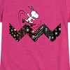 Girls' - Peanuts - Snoopy Skating Pattern Fitted Short Sleeve Graphic T-Shirt - 2 of 4