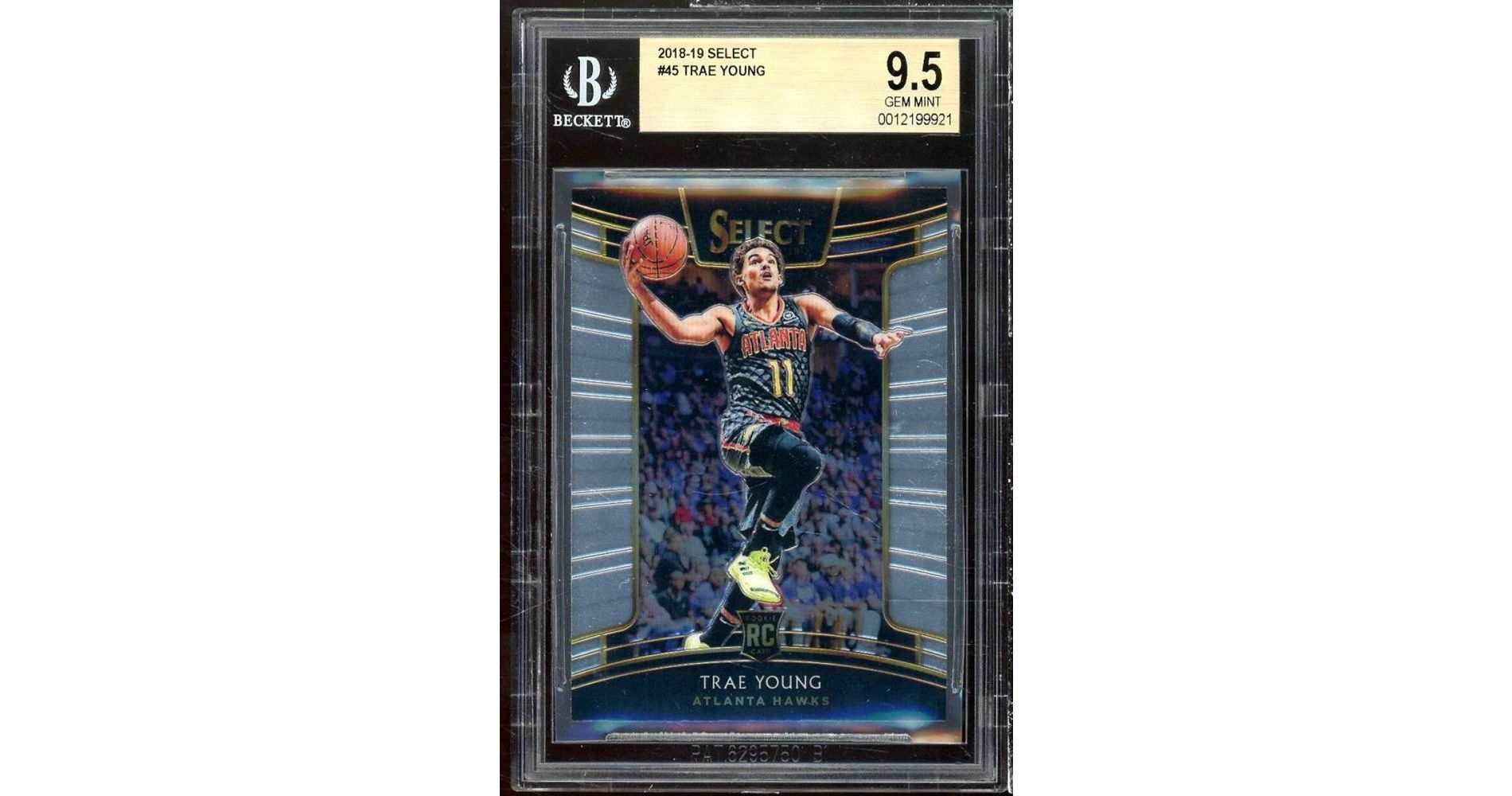 Trae Young Rookie Card 2018-19 Select #45 BGS 9.5