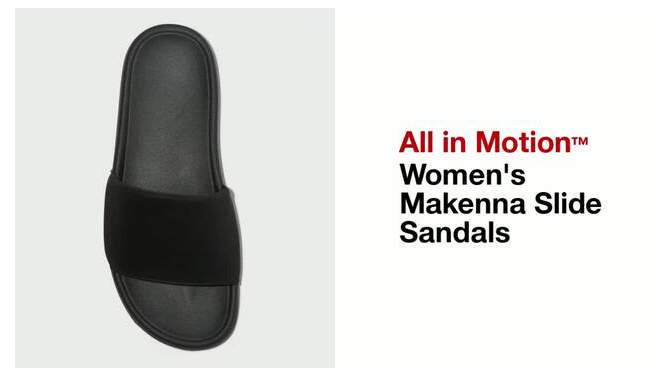 Women&#39;s Makenna Slide Sandals - All In Motion&#8482;, 2 of 12, play video