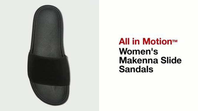 Women&#39;s Makenna Slide Sandals - All In Motion&#8482;, 2 of 11, play video