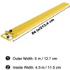Pallet Fork Extension, [4.5" Width 84" Length] [4600 LBS Max] Heavy Duty Steel Pallet Extensions for Forklift Truck- Yellow - 3 of 4