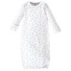Touched by Nature Baby Organic Cotton Long-Sleeve Gowns 3pk, Little Giraffe, 0-6 Months - 3 of 4