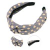 Unique Bargains Women's Elegant Twill Dot Knotted Hairband 6.69"x5.12" 1 Pc - 3 of 3