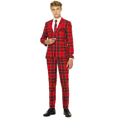 Opposuits Teen Boys Suit - The Lumberjack - Red - Size: 14 : Target