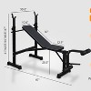 KTMBDW Adjustable Weight Bench for Full Body Workout; Foldable Bench Press Bench of Home Gym Strength Training, Quick Folding& Fast Adjustment, Black - 4 of 4