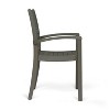 MOEPISY Set of 2 Outdoor Dining Chair Grey - 2 of 4