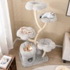 Tangkula Freestanding Cat Tower Tall Cat Tree w/ four Flower-shaped Platforms Cat Condo - 2 of 4