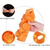JDICTION 2Pcs Halloween Silicone Cake Molds - Pumpkin/Bat/Skull/Ghost Shapes, for DIY Cookies Soap Candy Gummy Chocolate & Ice Cream Tray - 3 of 4
