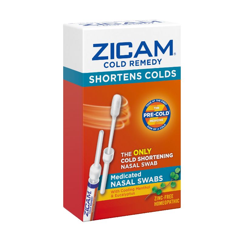Zicam Cold Remedy Cold Shortening Medicated Zinc-Free Nasal Swabs - 20ct, 4 of 11