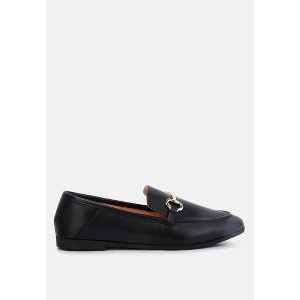 Talula Horsebit Embellished Faux Leather Loafers - 1 of 3