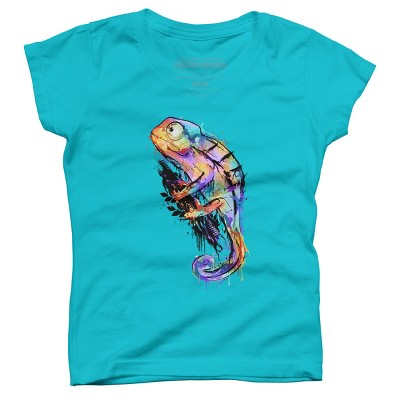 Girl's Design By Humans chameleon By alnavasord T-Shirt