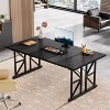 Tribesigns 63-Inch Executive Desk, Large Computer Desk, Rectangular Study Writing Table Workstation Business Furniture for Home Office - 4 of 4