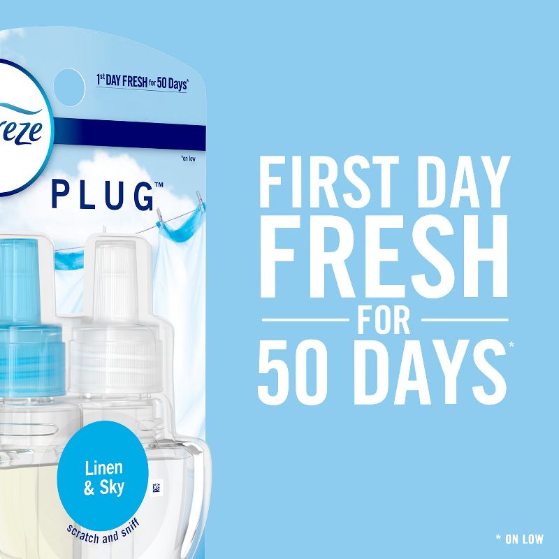 Febreze Odor-Fighting Fade Defy Plug Air Freshener - Sweet Peony - 0.87 fl oz, 3 of 11