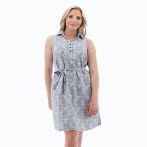 Old Ranch Brands Women's Ariella Dress - Dark Blue, Size Medium - 1 of 4