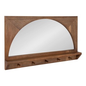 Kate and Laurel Andover Functional Mirror - Brown, 24x36 - 1 of 4