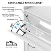 Shoe Cabinet with 2 Flip Drawers - Freestanding Storage Organizer for Entryway, Narrow Shoe Rack Cabinet, Dry and Wet Separation with Metal Legs - 4 of 4