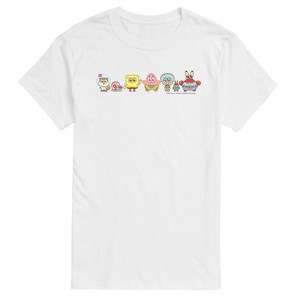 Men's - Spongebob Squarepants - Adorabob Lineup Full Color Short Sleeve Graphic T-Shirt - 1 of 4