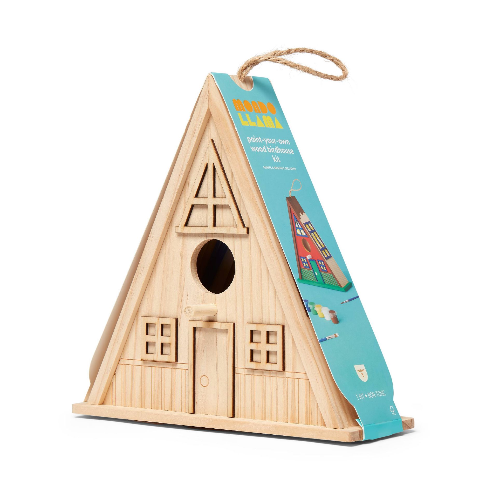 Summer Craft A-Frame Birdhouse Painting Kit - Mondo Llama™