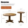 UPHA 2-Piece Modern Elegant Nesting Round Wooden Table Set - 2 of 4