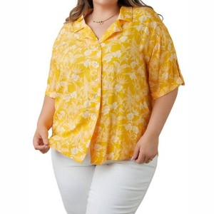 Women's Cletine Floral Button Up Blouse - Sew In Love - 1 of 4